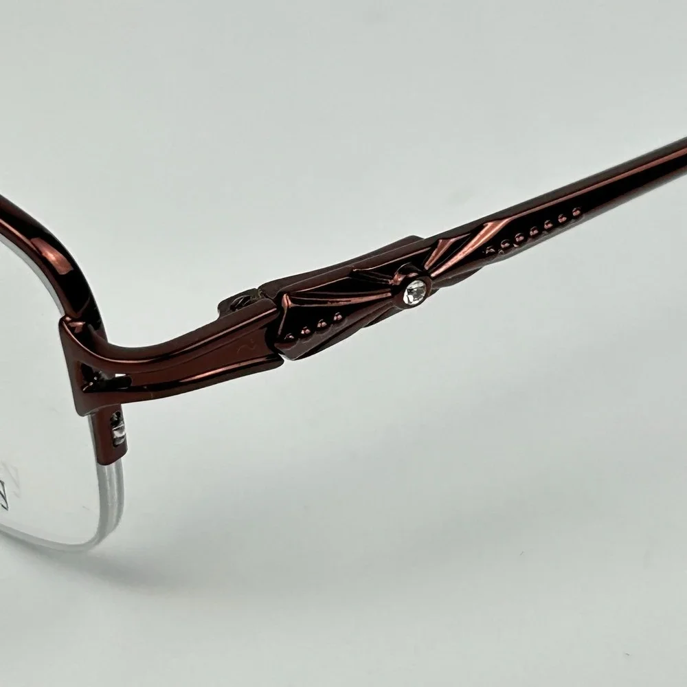 Christie Brinkley 4973662 Womens Eyeglasses Frame Brown Cat Eye 53-17-138 mm